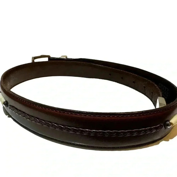 Onyx by Brighton Size 34 Brown leather with braided and beaded detail - Picture 4 of 11